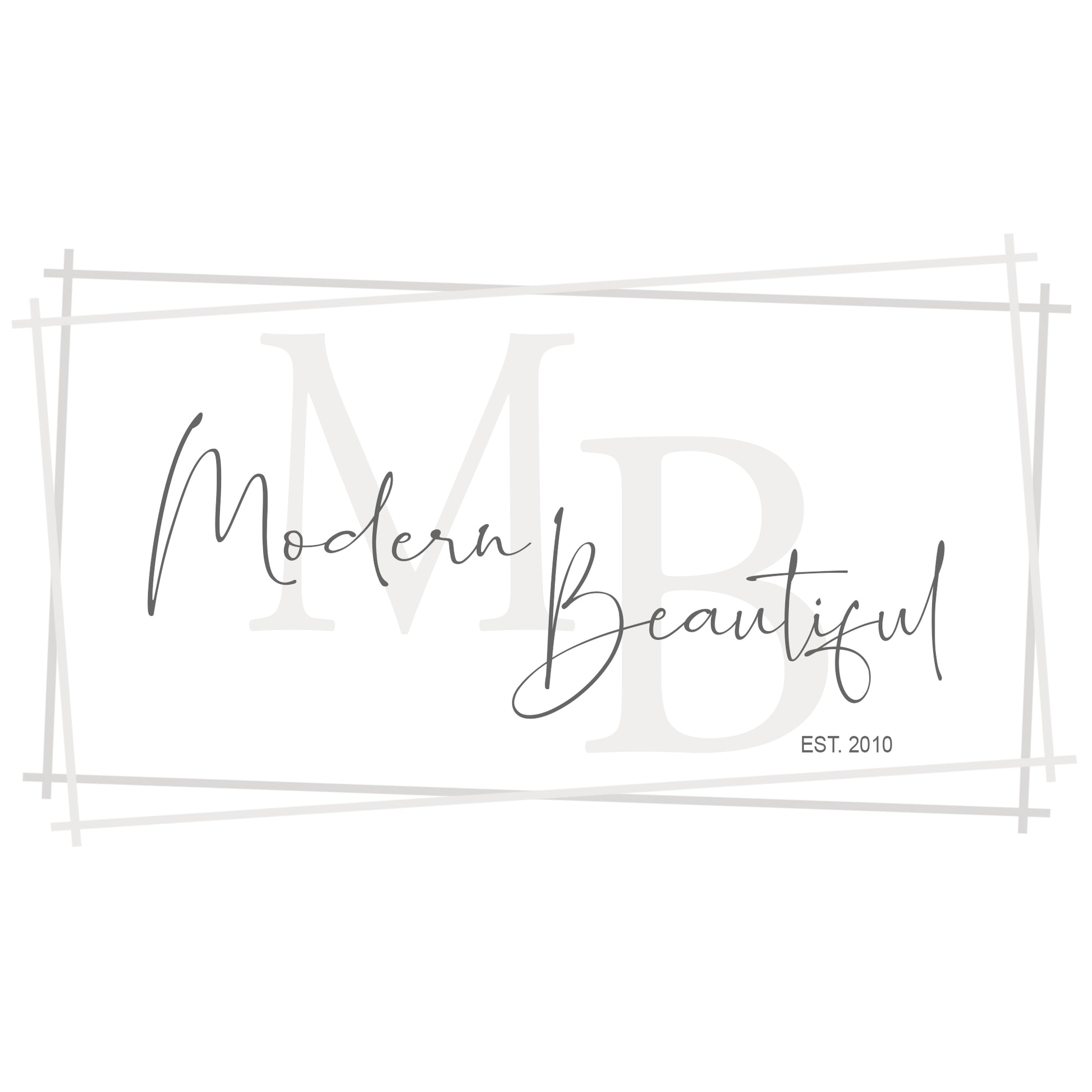 a logo for a company named "Modern Beautiful".