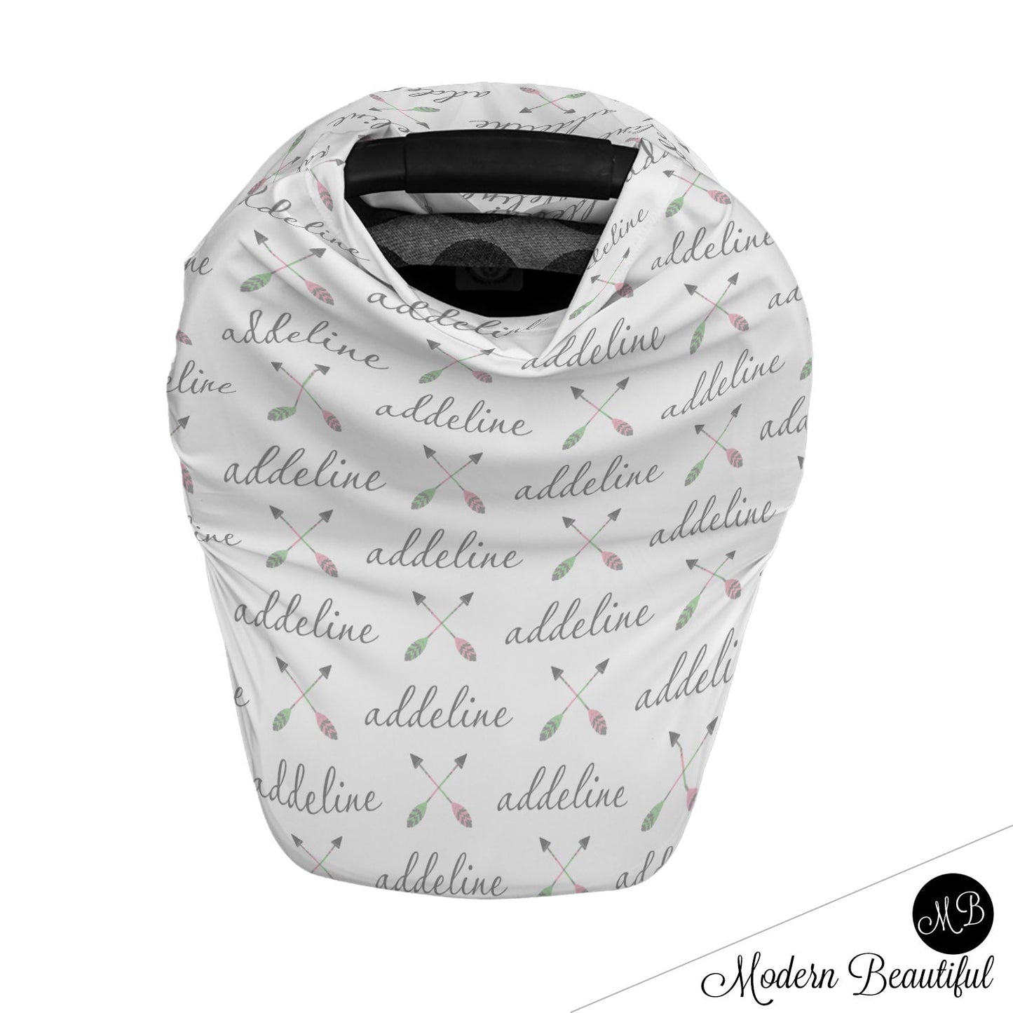 Boho Arrow Car Seat Canopy Cover
