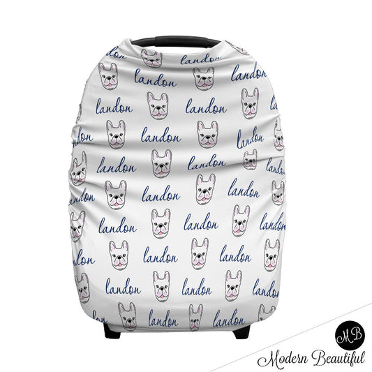 French Bulldog Car Seat Canopy Cover