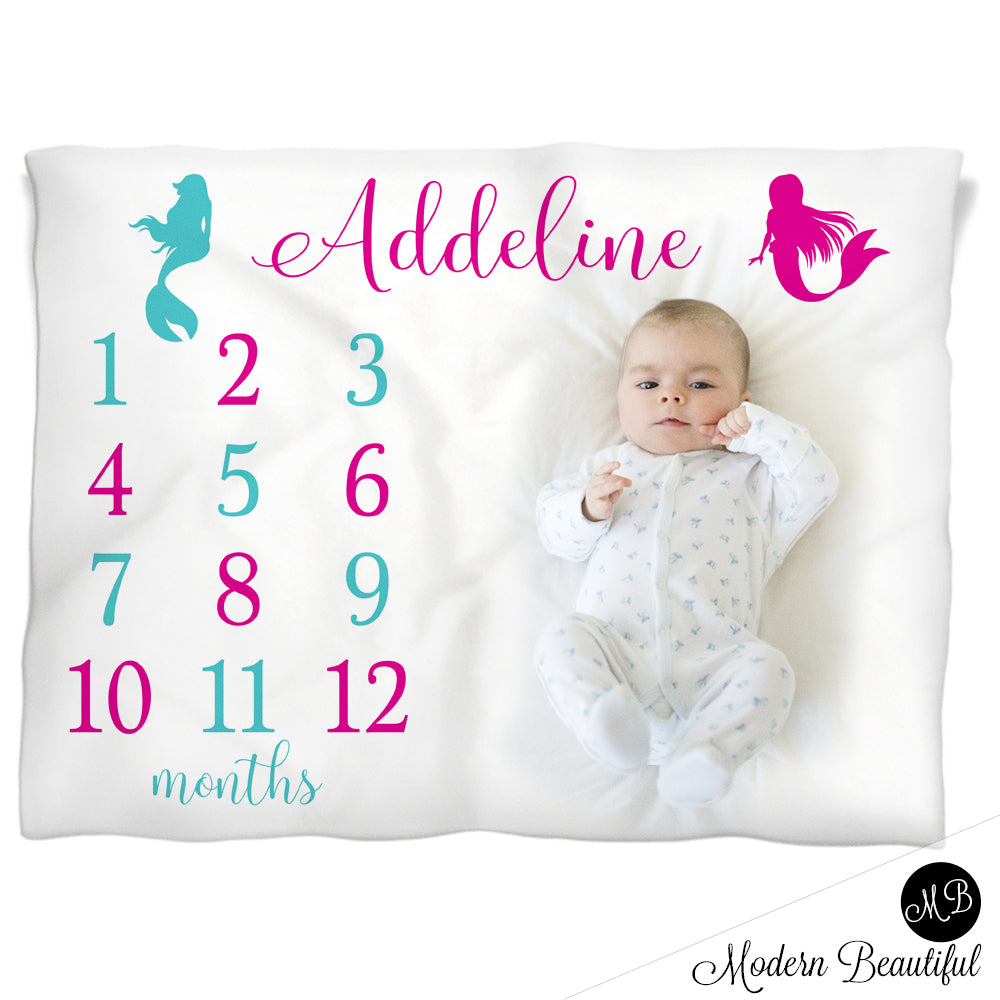 mermaid baby blanket