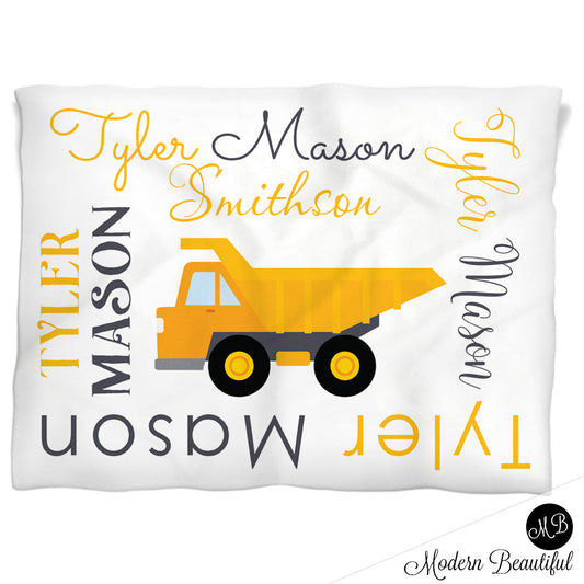 construction baby blanket