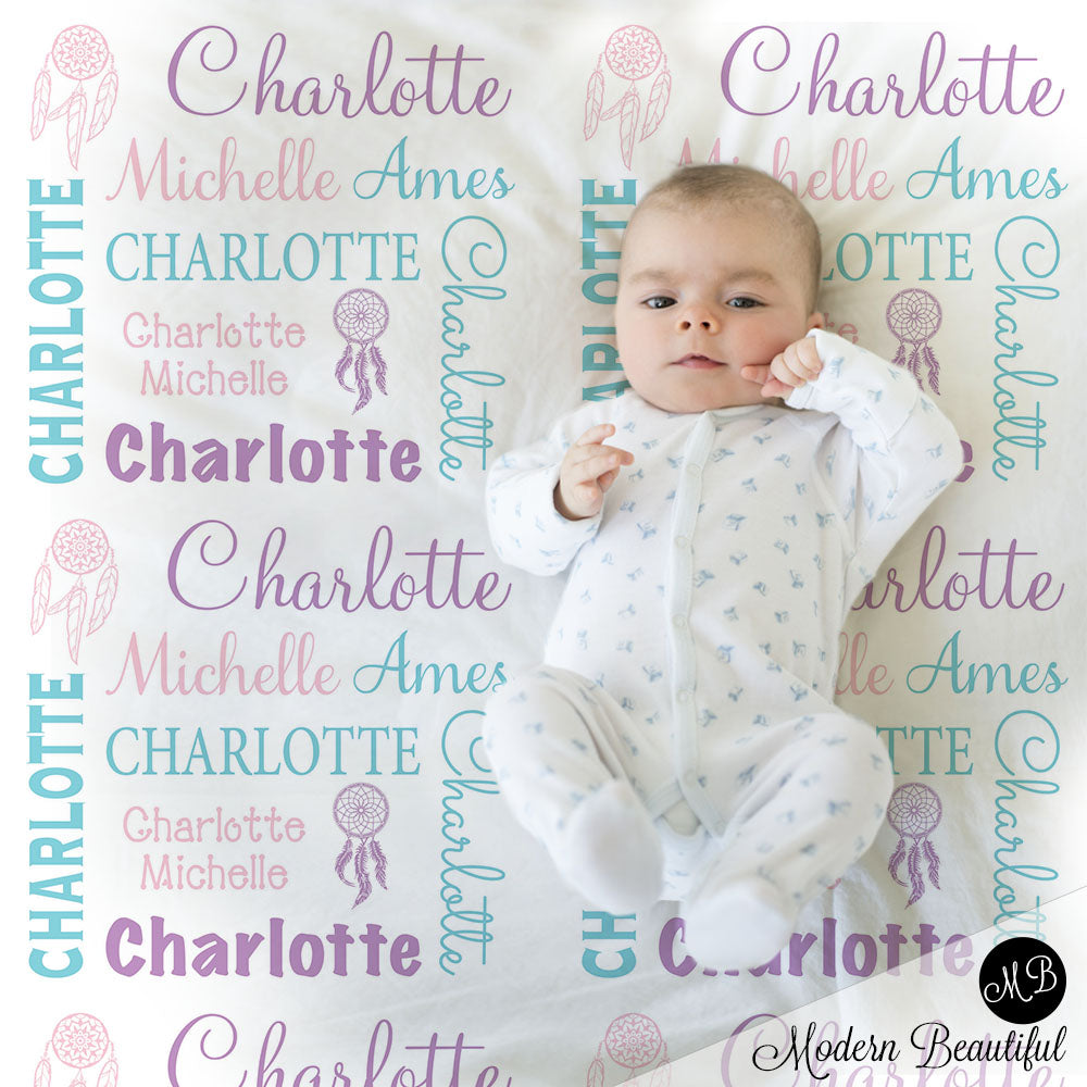 dreamcatcher baby blanket