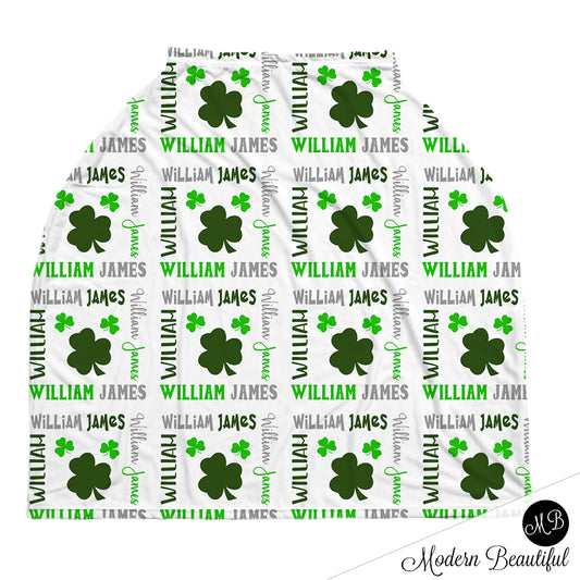 Shamrock Car Seat Canopy Cover