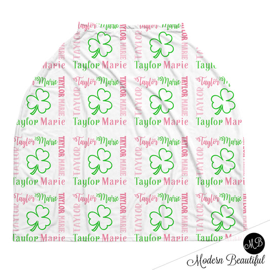 Shamrock Car Seat Canopy Cover Girl