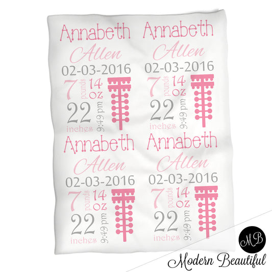 Racing Baby Stats Blanket