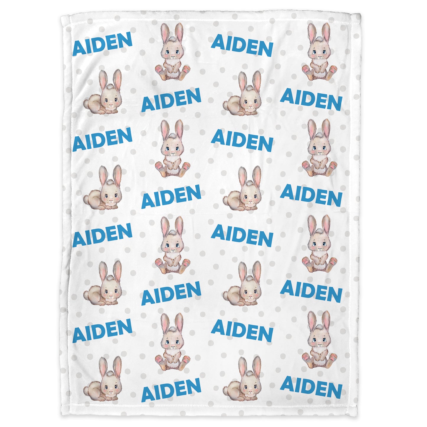 Personalized Easter Baby Name Blanket Boy
