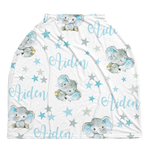 Elephant Stars Car Seat Canopy Cover