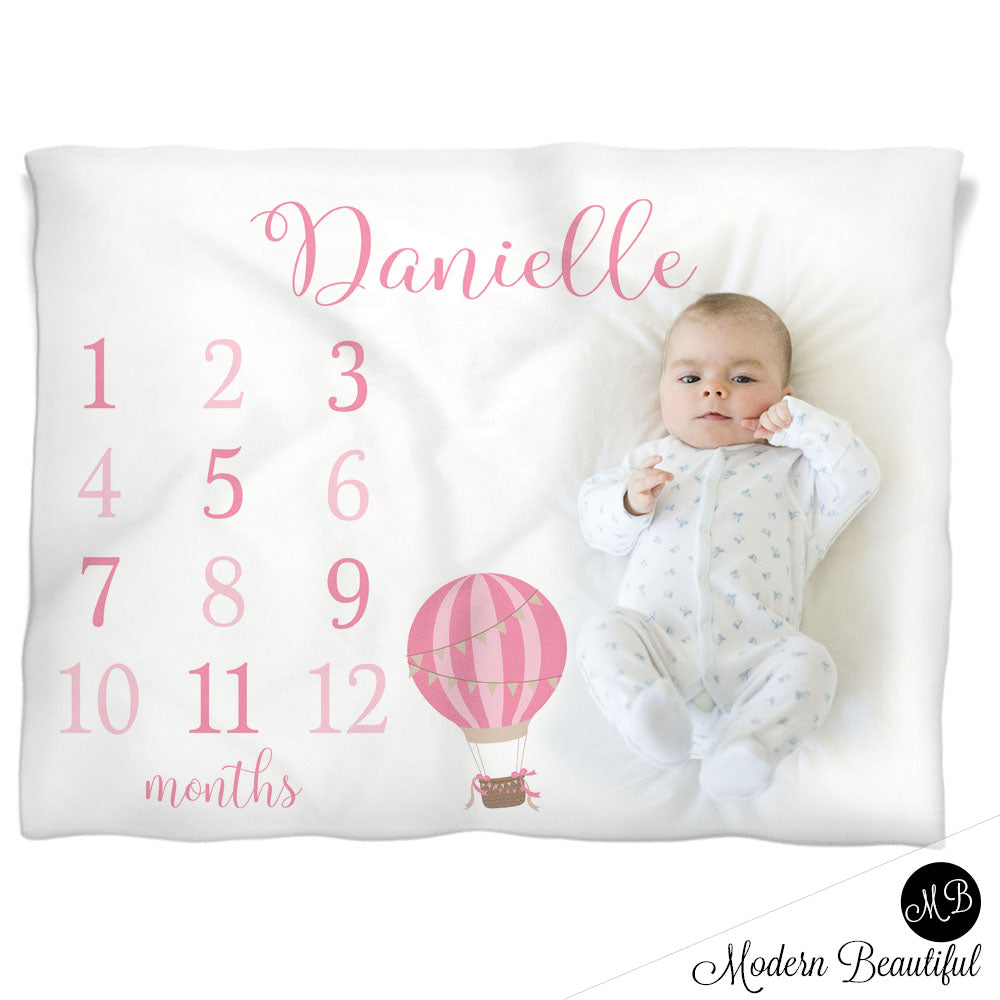 hot air balloon baby blanket