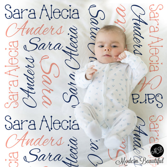 girl name baby blanket