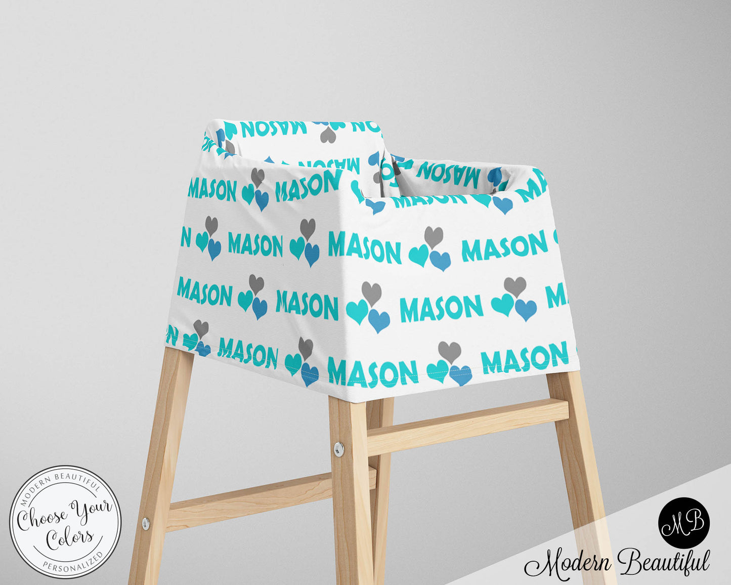 Hearts Car Seat Canopy Cover