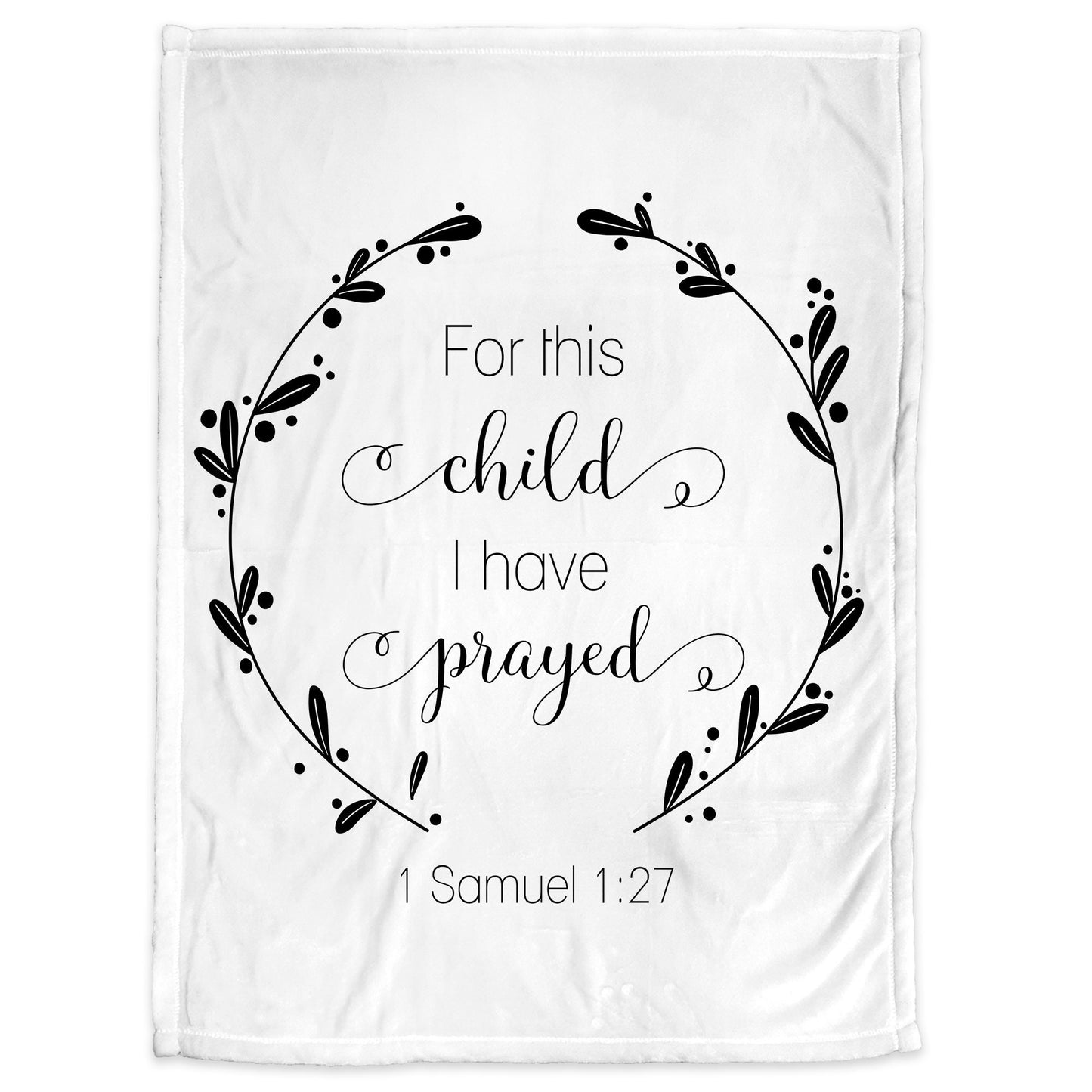 Personalized Bible Verse baby name blanket