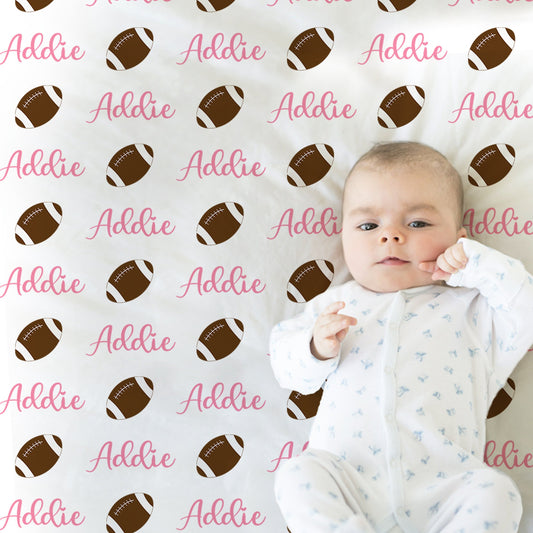 Personalized Baby Name Blanket Girl