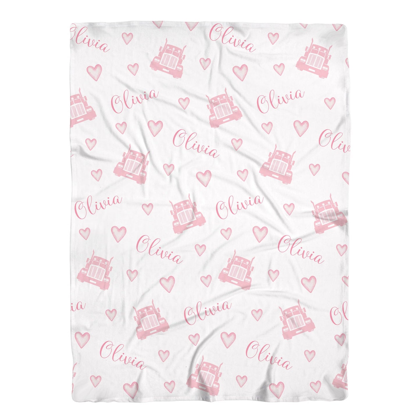 Big Rig Swaddle Baby Blanket, P1