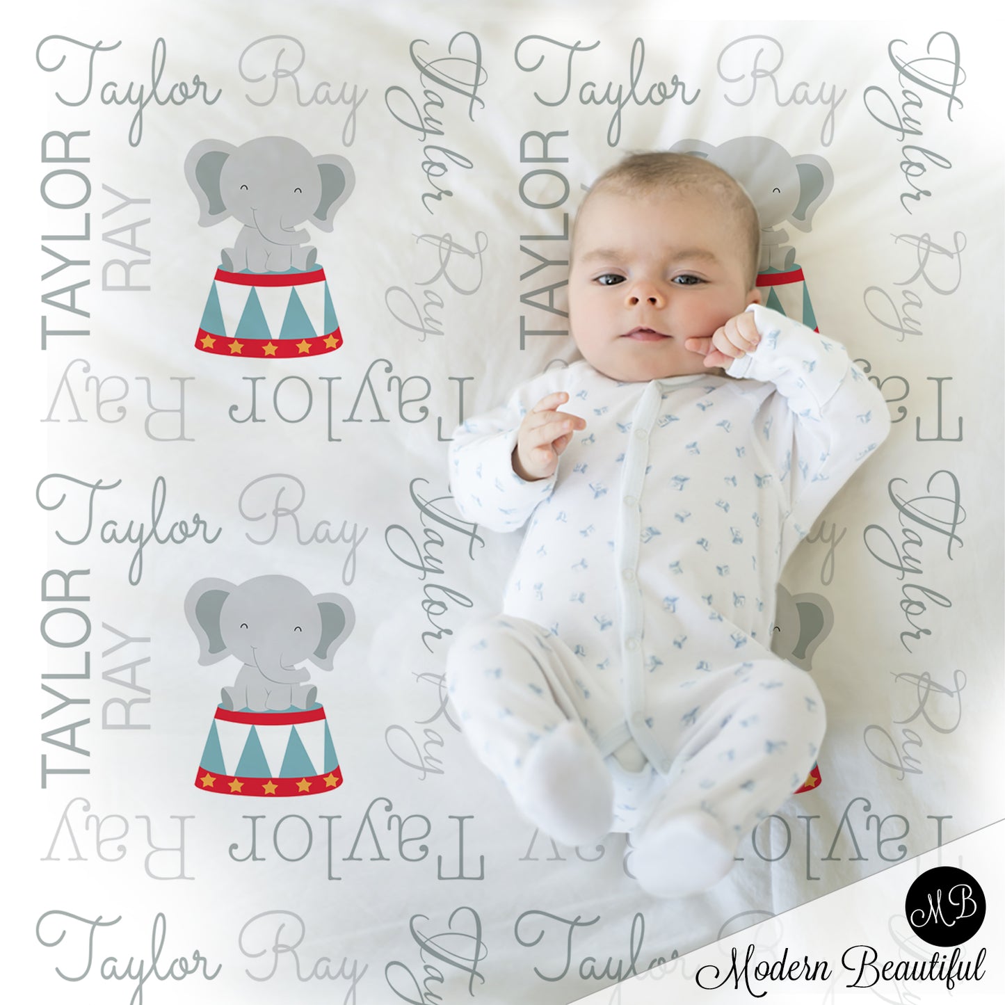 circus baby blanket