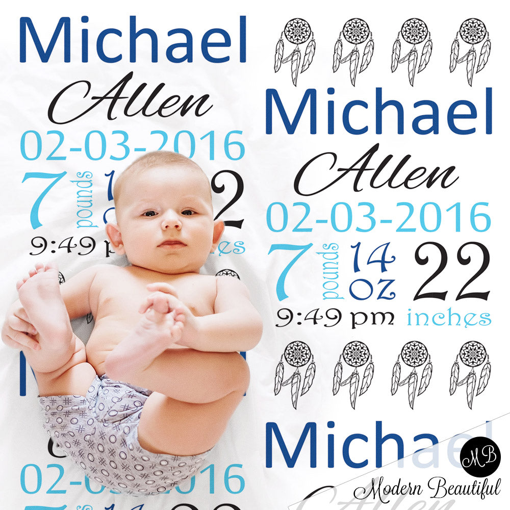 dreamcatcher baby blanket