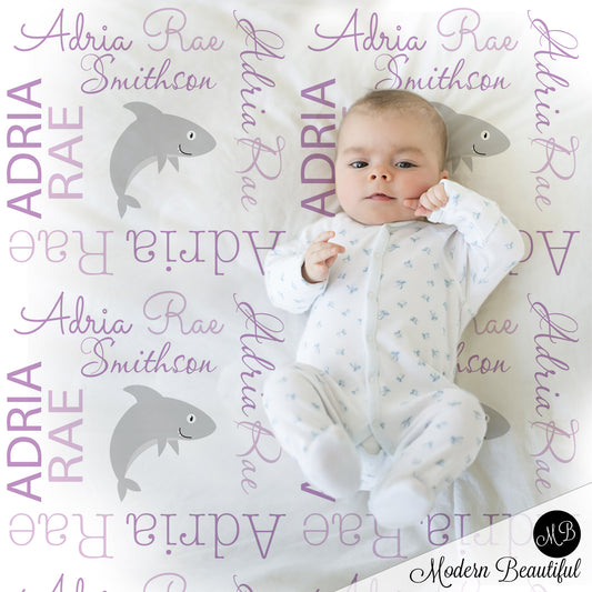 shark baby blanket