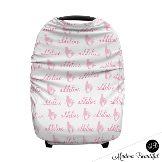 Mermaid Car Seat Canopy Cover