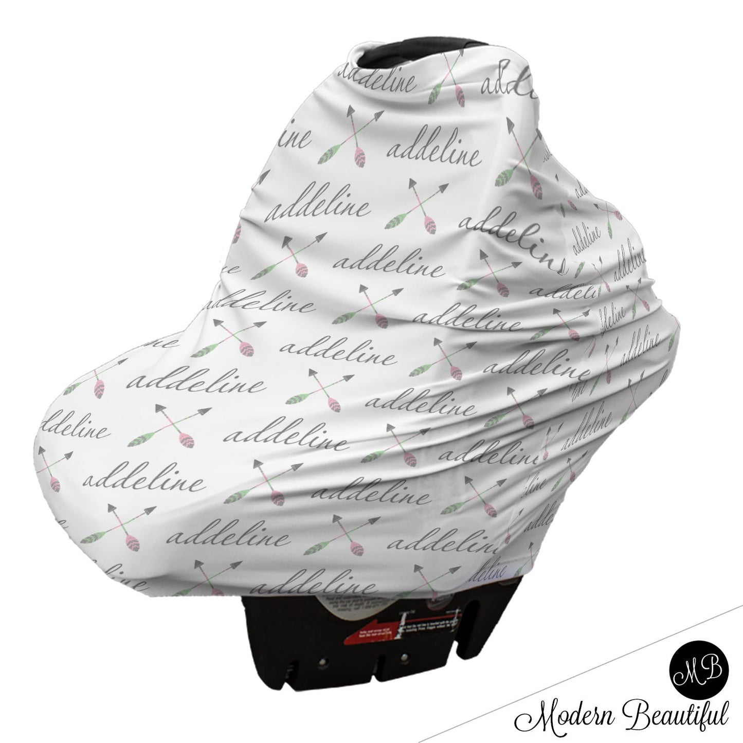 Boho Arrow Car Seat Canopy Cover