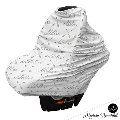 Boho Arrow Car Seat Canopy Cover
