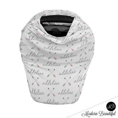Boho Arrow Car Seat Canopy Cover