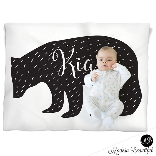 scandinavian style baby blanket