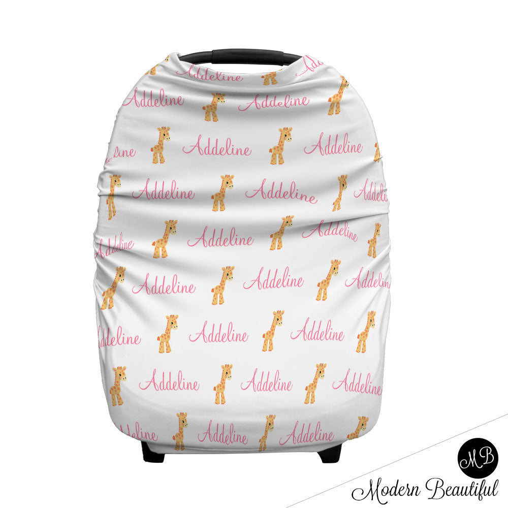 Giraffe Car Seat Canopy Cover