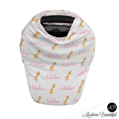 Giraffe Car Seat Canopy Cover