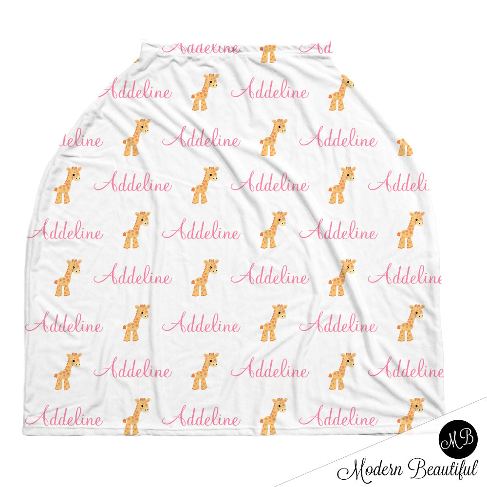 Giraffe Car Seat Canopy Cover