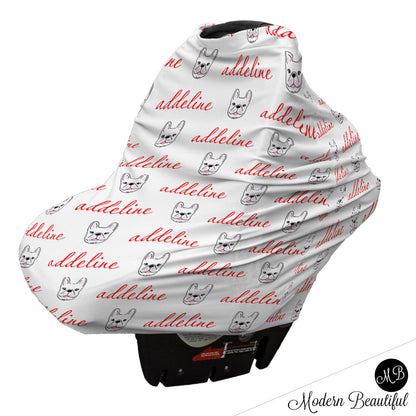 French Bulldog Car Seat Canopy Cover