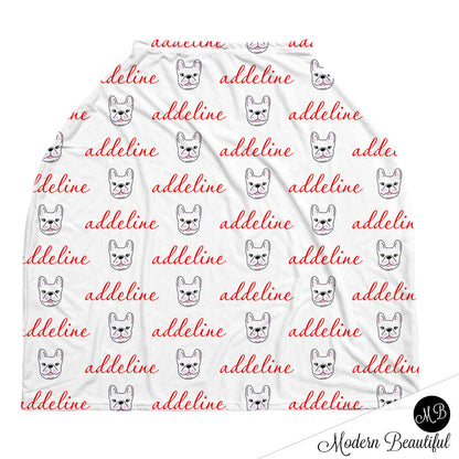 French Bulldog Car Seat Canopy Cover