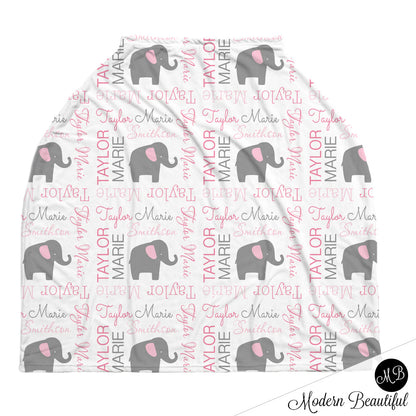 Elephant Car Seat Canopy Cover