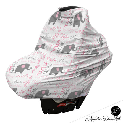 Elephant Car Seat Canopy Cover