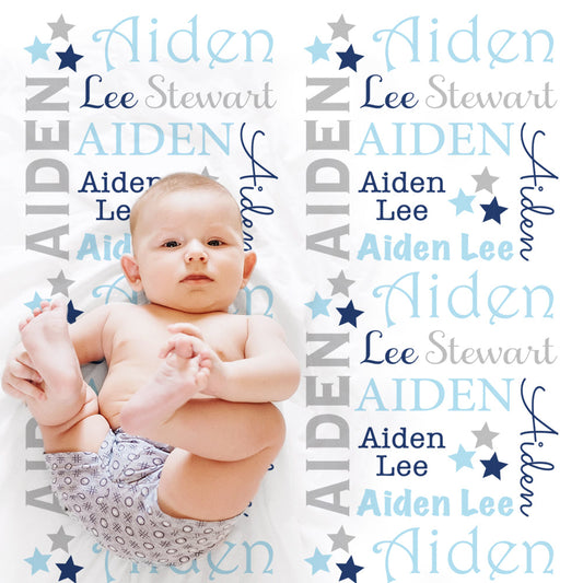 baby boy star name blanket