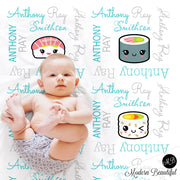 custom personalized baby name blankets