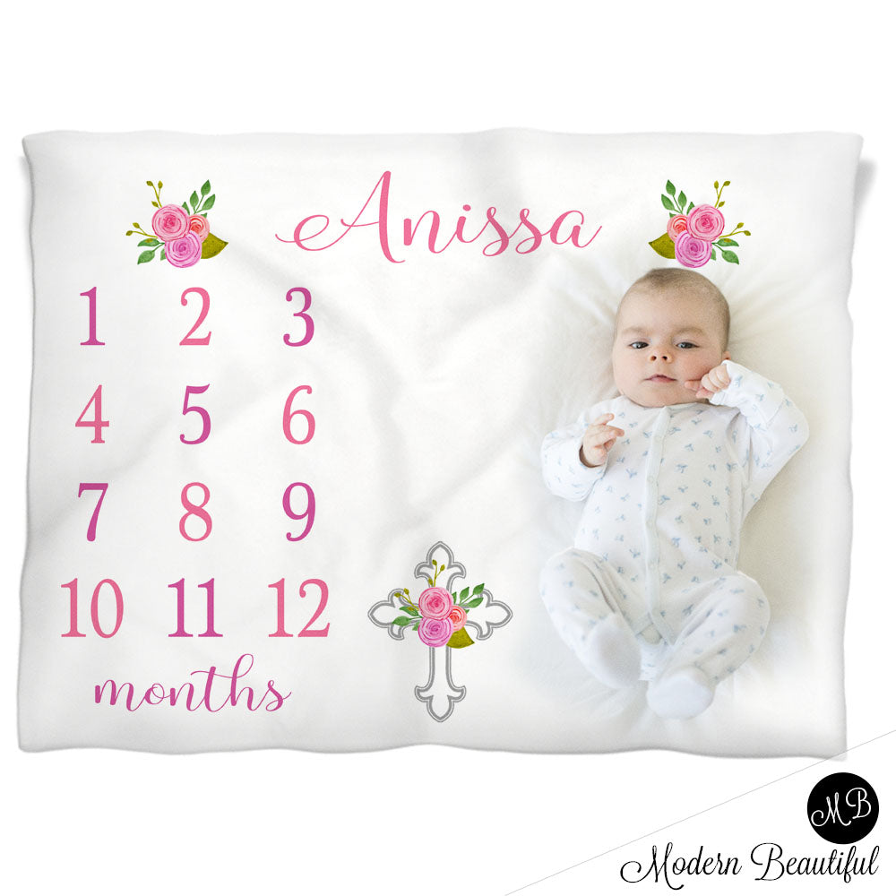 cross baby blanket