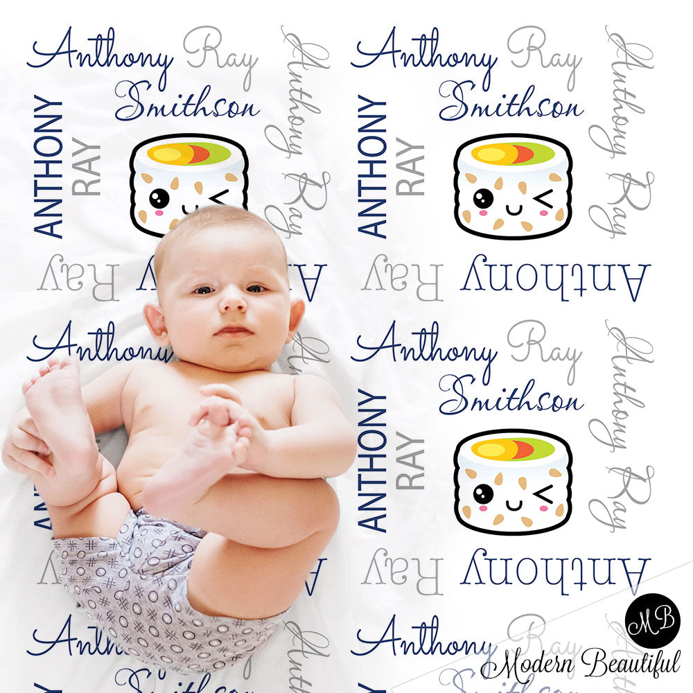 custom personalized baby name blankets