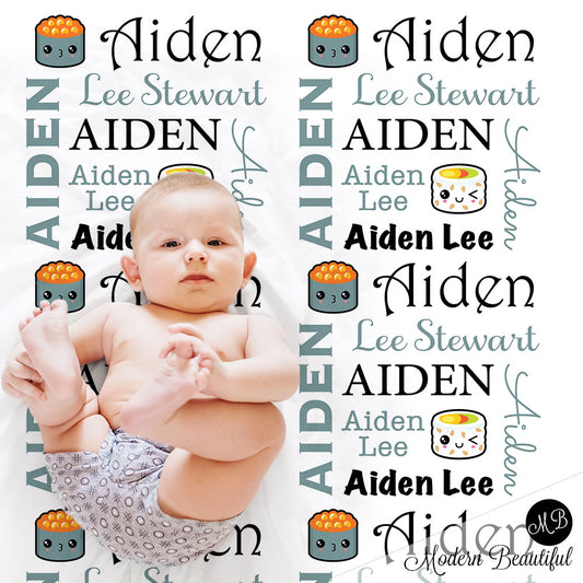 custom personalized baby name blankets