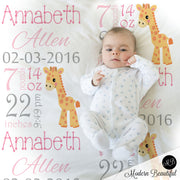 giraffe baby blanket