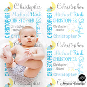 custom personalized baby name blankets