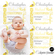 custom personalized baby name blankets