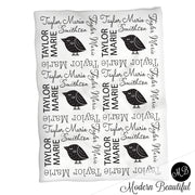 name blanket, bird swaddling blanket, baby girl Scandinavian style blanket, girl baby shower gift, choose colors