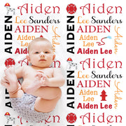 custom personalized baby name blankets