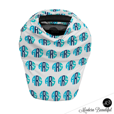 custom monogram infant car seat cover