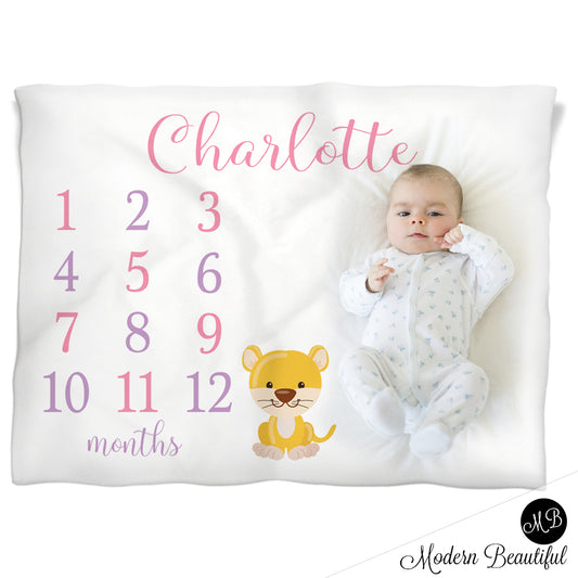 lion baby blanket