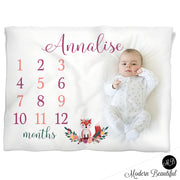 fox baby girl name blanket