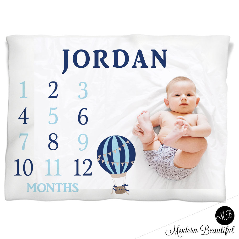 hot air balloon baby blanket