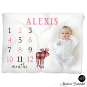 moose baby blanket
