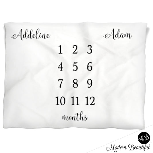 Twins Milestone Blanket