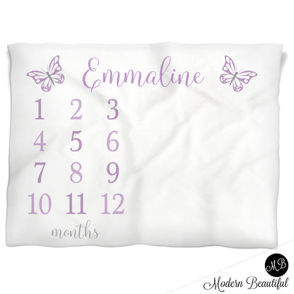 Milestone Blanket, Purple