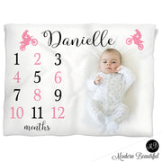 motocross baby girl name blanket